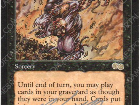 Yawgmoth s Will [Urza s Saga] - Lightly Played, Signed on Sale