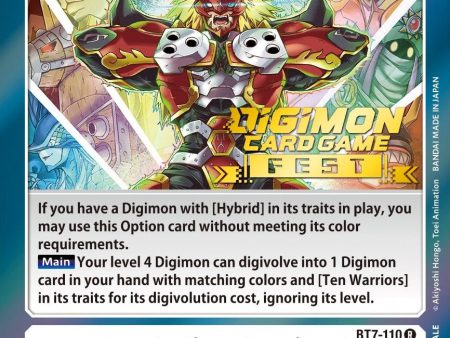 Evolution Ancient [BT7-110] (Digimon Card Game Fest 2022) [Next Adventure Promos] Fashion