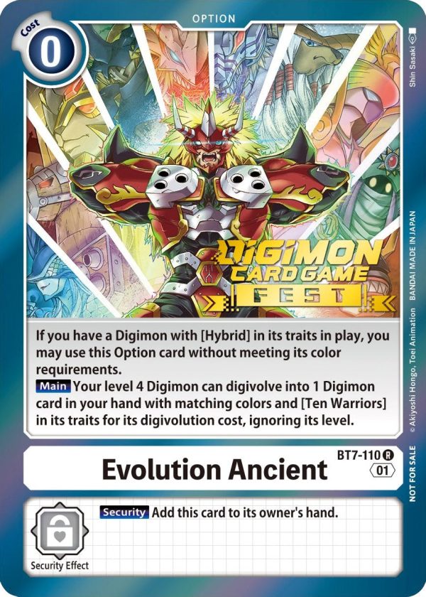 Evolution Ancient [BT7-110] (Digimon Card Game Fest 2022) [Next Adventure Promos] Fashion