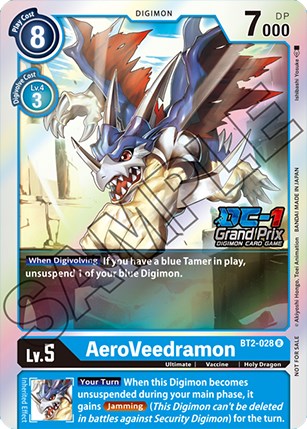 AeroVeedramon [BT2-028] (DC-1 Grand Prix) [Release Special Booster Promos] Supply