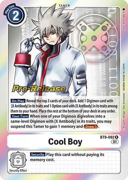 Cool Boy [BT9-092] [X Record Pre-Release Promos] For Discount