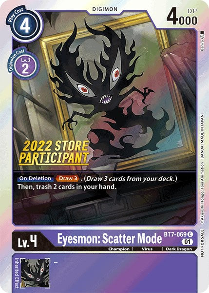 Eyesmon: Scatter Mode [BT7-069] (2022 Store Participant) [Next Adventure Promos] For Sale