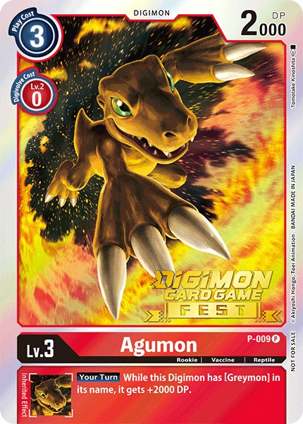 Agumon [P-009] (Digimon Card Game Fest 2022) [Promotional Cards] Hot on Sale