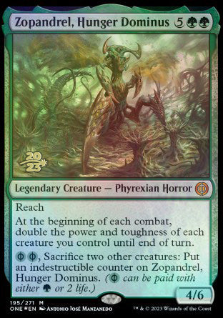 Zopandrel, Hunger Dominus [Phyrexia: All Will Be One Prerelease Promos] Supply