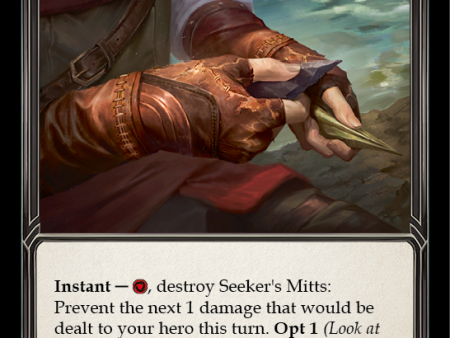 Seeker s Mitts [OUT177] (Outsiders)  Cold Foil Discount