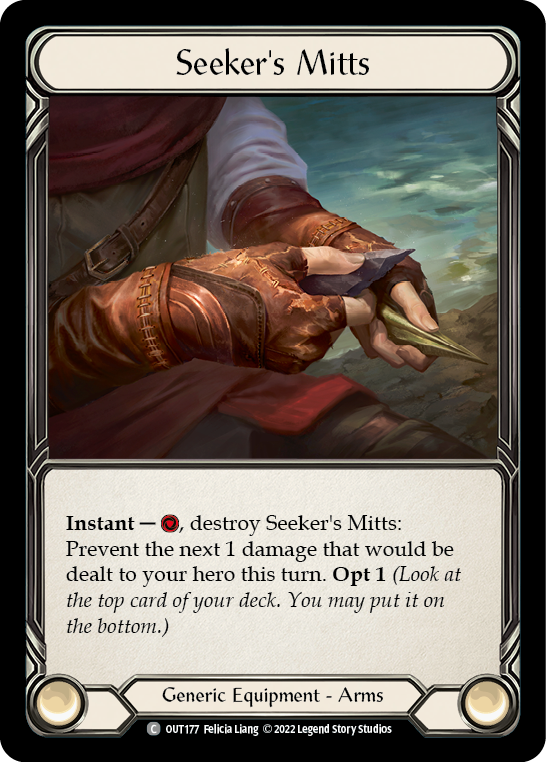 Seeker s Mitts [OUT177] (Outsiders)  Cold Foil Discount