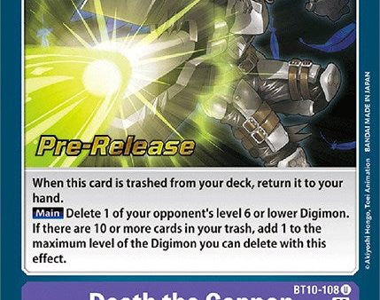 Death the Cannon [BT10-108] [Xros Encounter Pre-Release Cards] Discount