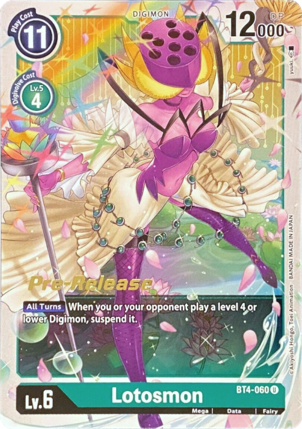 Lotosmon [BT4-060] [Great Legend Pre-Release Promos] Fashion