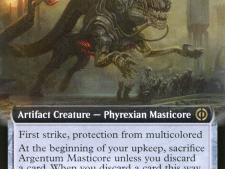 Argentum Masticore (Extended Art) [Phyrexia: All Will Be One] Hot on Sale