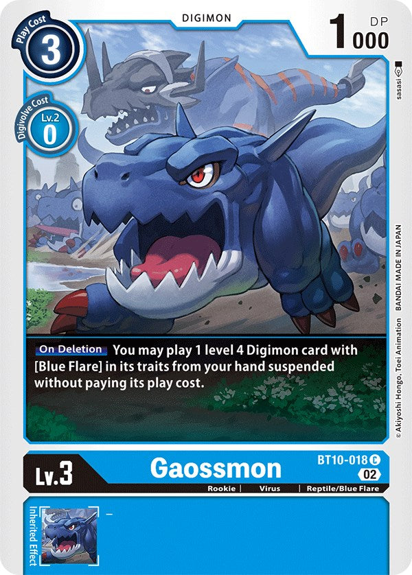 Gaossmon [BT10-018] [Xros Encounter] on Sale