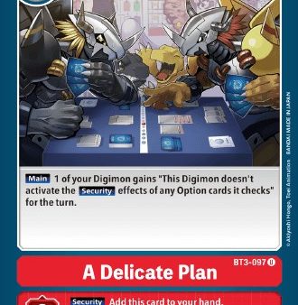 A Delicate Plan [BT3-097] (Revision Pack 2021) [Release Special Booster Promos] Discount