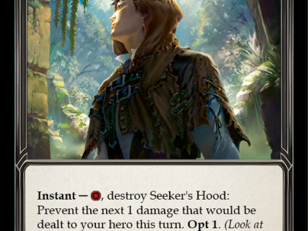 Seeker s Hood [OUT175] (Outsiders)  Rainbow Foil Cheap