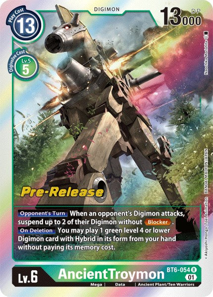 AncientTroymon [BT6-054] [Double Diamond Pre-Release Cards] For Discount