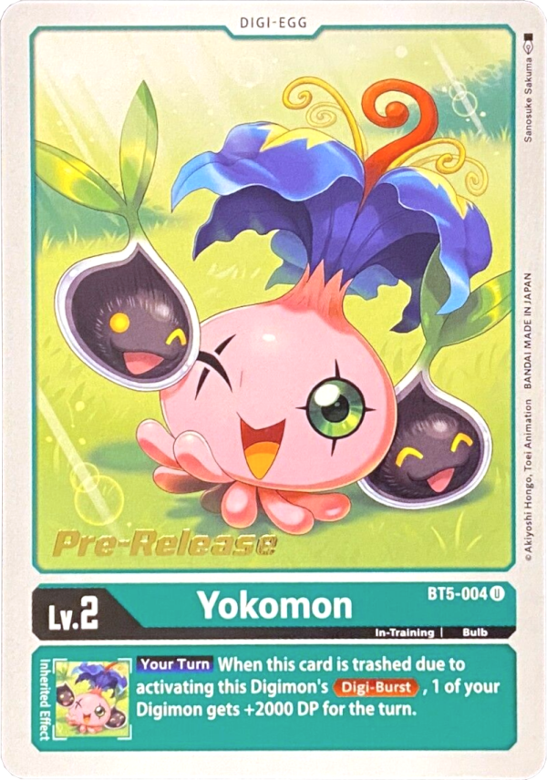 Yokomon [BT5-004] [Battle of Omni Pre-Release Promos] Hot on Sale