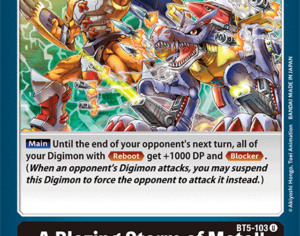 A Blazing Storm of Metal! [BT5-103] [Battle of Omni] For Cheap