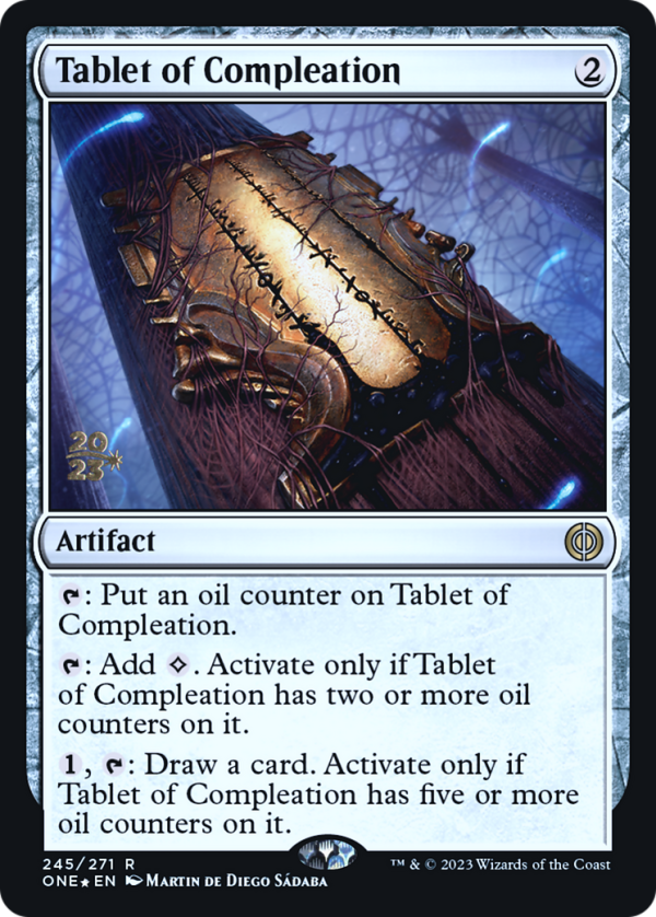 Tablet of Compleation [Phyrexia: All Will Be One Prerelease Promos] For Discount