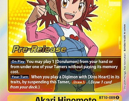 Akari Hinomoto [BT10-089] [Xros Encounter Pre-Release Cards] Discount