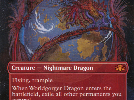 Worldgorger Dragon (Borderless Alternate Art) [Dominaria Remastered] Cheap