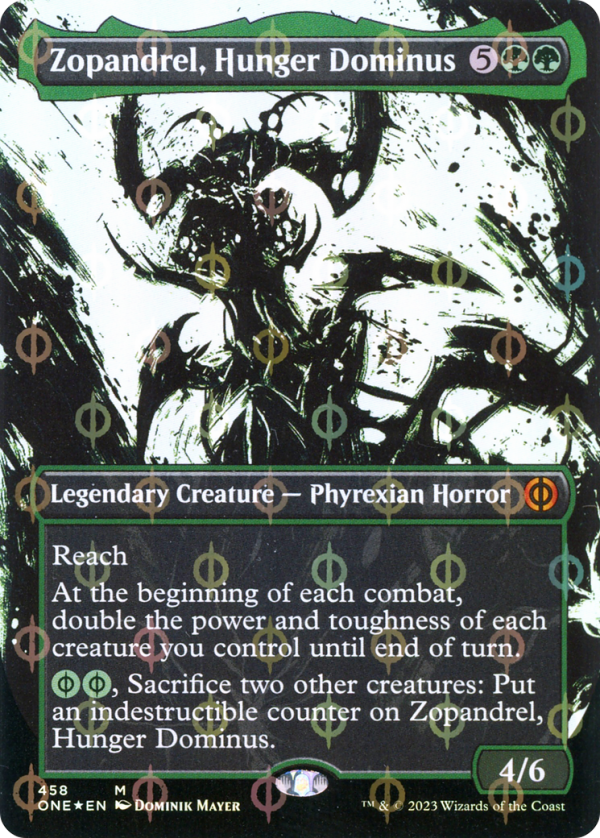 Zopandrel, Hunger Dominus (Borderless Ichor Step-and-Compleat Foil) [Phyrexia: All Will Be One] Hot on Sale