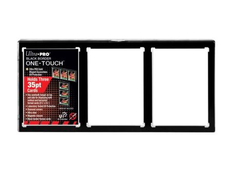 Ultra Pro - One Touch: 3-card Black Border Magnetic Closure Online