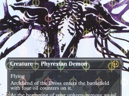 Archfiend of the Dross (Borderless Ichor Step-and-Compleat Foil) [Phyrexia: All Will Be One] For Cheap