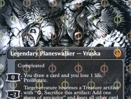 Vraska, Betrayal s Sting (Borderless Manga Step-and-Compleat Foil) [Phyrexia: All Will Be One] Online Hot Sale