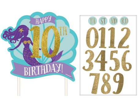 Mermaid Wishes Customizable Cake Topper Online Hot Sale