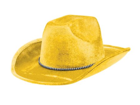 Yellow Cowboy Hat 5 x 13in on Sale