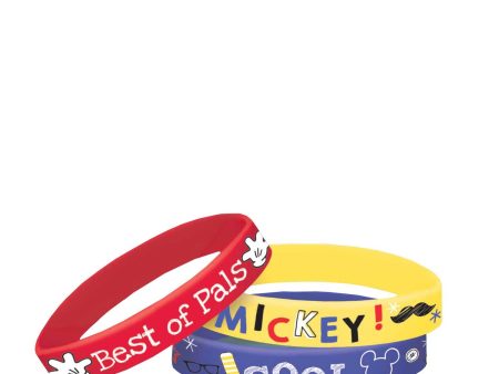 Mickey On The Go Rubber Bracelets 6pcs on Sale