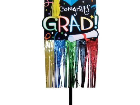 Graduation Embellished with Foil Yard Sign 23.5in x 13in Hot on Sale