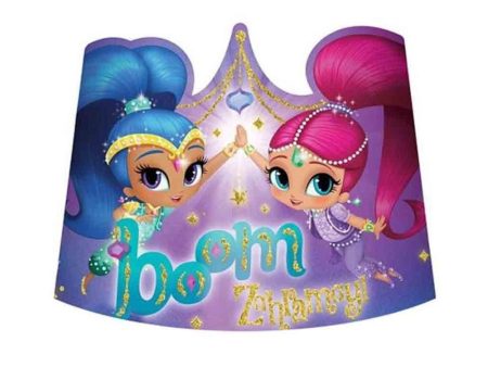 Shimmer & Shine Paper Tiaras 8pcs Online Sale