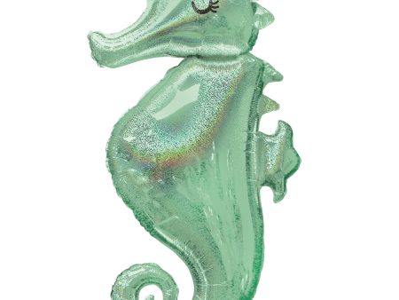 Mermaid Wishes & Kisses Seahorse SuperShape Balloon 50x96cm Online Hot Sale