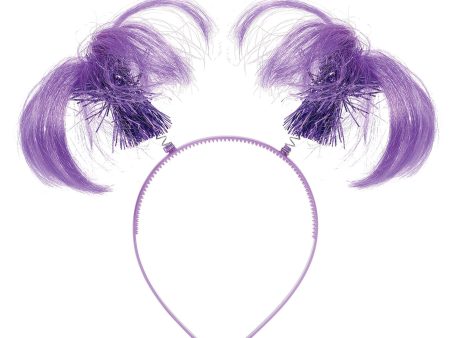 Head Bopper Ponytail Purple Hot on Sale