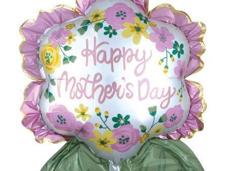 Happy Mother s Day Infused Flower Satin SuperSape 63x68cm Online