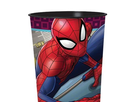 Spider-Man Webbed Plastic Favor Cup 16oz Online Sale