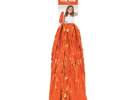 Orange Single Pom Pom 15in Fashion