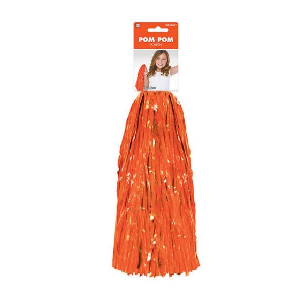 Orange Single Pom Pom 15in Fashion