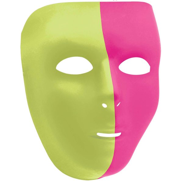 Adult Neon Full Face Mask Hot on Sale