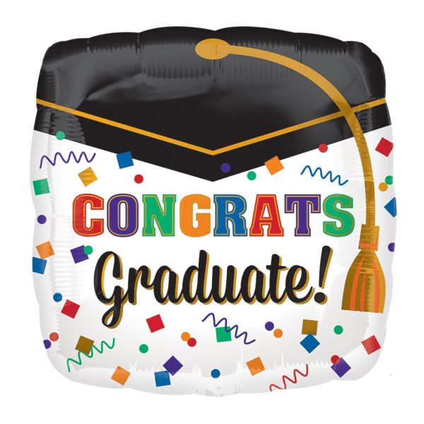 Confetti Graduate Foil Balloon 45cm Online now