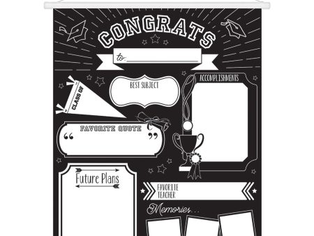 Grad Chalkboard Milestone Sign For Discount