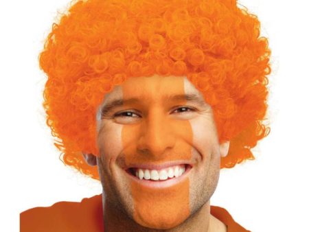 Adult Curly Wig Orange For Discount