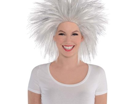 Adult Silver Crazy Wig Online