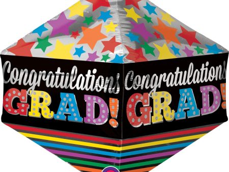 Congratulations Grad Stars & Stripes Anglez Balloon 21in Fashion