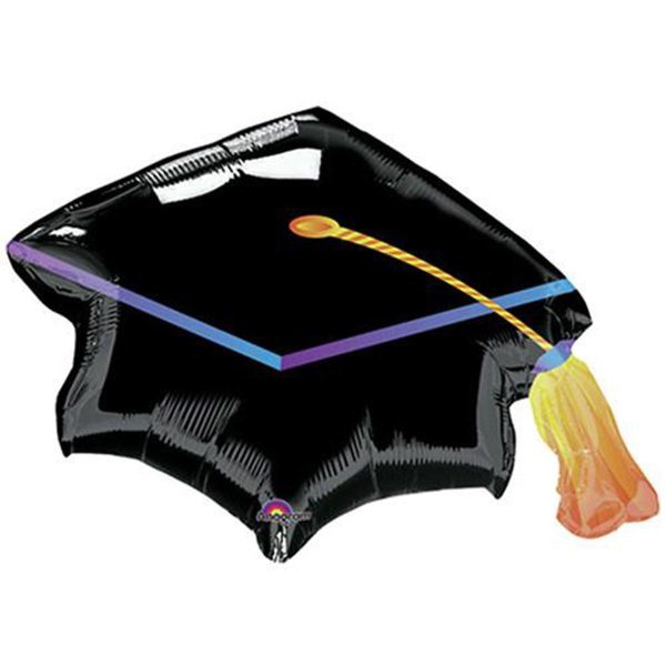 Black Cap Graduation Mini Shape Balloon Supply