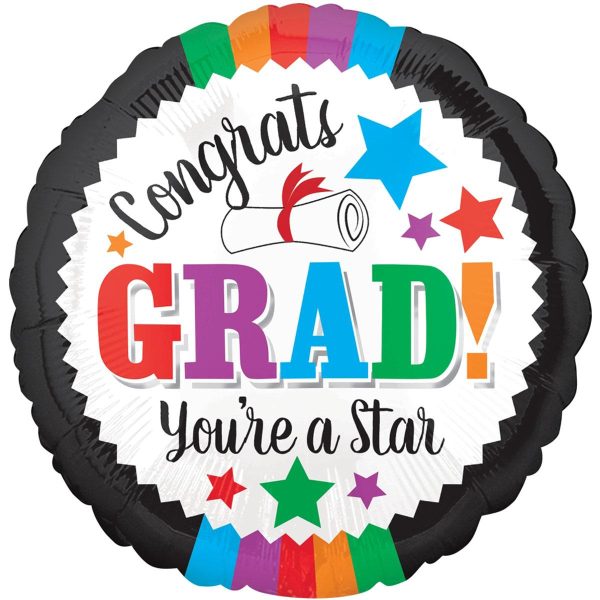 Graduation You re a Star Foil Balloon 45cm Discount