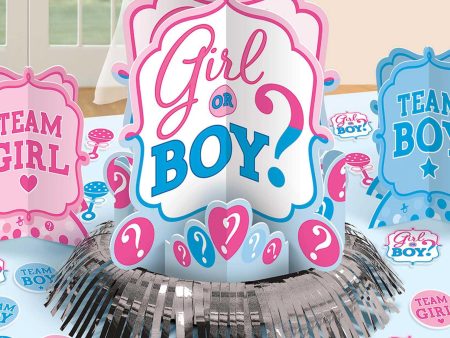 Baby Shower - Girl Or Boy? Table Decorating Kit Online Sale