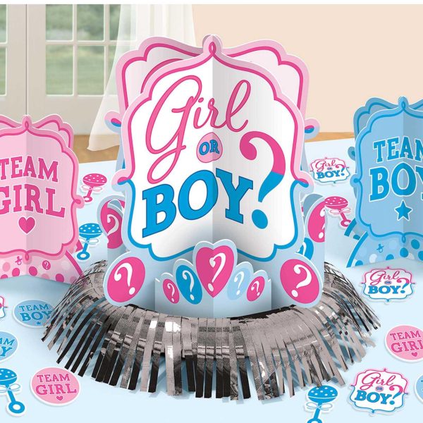 Baby Shower - Girl Or Boy? Table Decorating Kit Online Sale