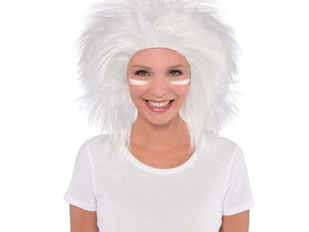 Adult White Crazy Wig Hot on Sale