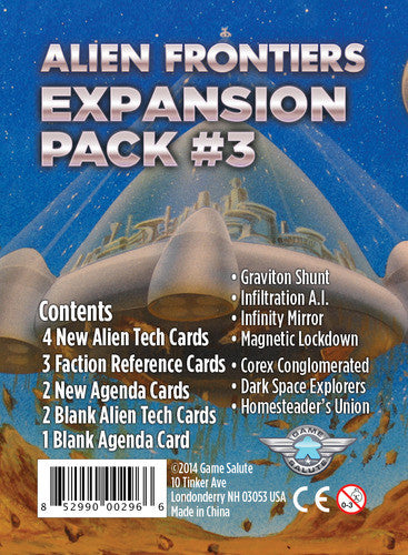 Alien Frontiers: Expansion Pack #3 For Discount